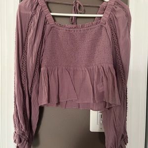American eagle peasant top